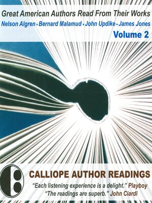 cover image of Great American Authors Read from Their Works, Volume 2